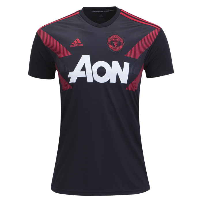 Men Manchester United 18/19 Home Pre Match Training Jersey ...