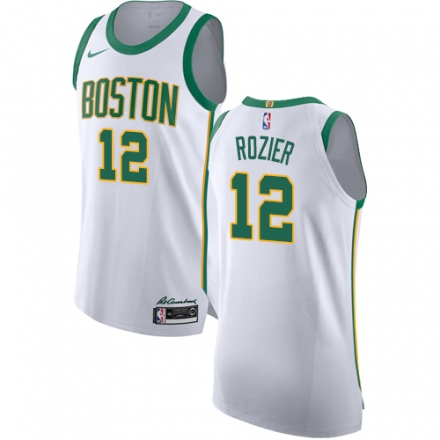 Men Nike Boston Celtics #12 Terry Rozier White NBA Jersey - City Edition Bu