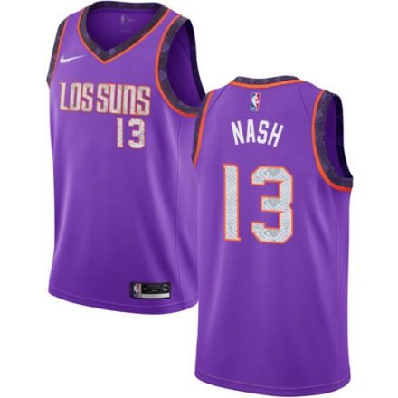 Men Nike Phoenix Suns #13 Steve Nash Purple NBA Jersey - 2018/19 City Edit