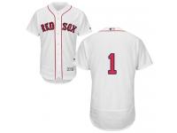 #1 Majestic Authentic Bobby Doerr Men's White MLB Jersey - Home Boston Red Sox Flex Base