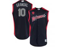 #10 Yasmani Grandal Navy Blue Baseball Men's Jersey Milwaukee Brewers National League 2019 All-Star