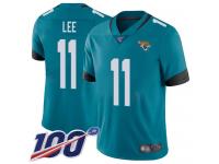 #11 Limited Marqise Lee Teal Green Football Alternate Youth Jersey Jacksonville Jaguars Vapor Untouchable 100th Season