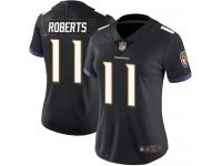 #11 Limited Seth Roberts Black Football Alternate Women's Jersey Baltimore Ravens Vapor Untouchable