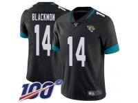 #14 Limited Justin Blackmon Black Football Home Youth Jersey Jacksonville Jaguars Vapor Untouchable 100th Season