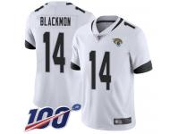 #14 Limited Justin Blackmon White Football Road Youth Jersey Jacksonville Jaguars Vapor Untouchable 100th Season