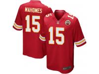 #15 Game Patrick Mahomes Red Football Home Men's Jersey Kansas City Chiefs