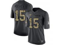 #15 Limited Gardner Minshew II Black Football Youth Jersey Jacksonville Jaguars 2016 Salute to Service