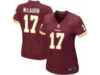 #17 Game Terry McLaurin Burgundy Red Football Home Women's Jersey Washington Redskins