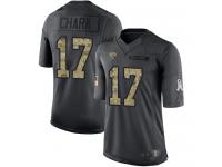 #17 Limited DJ Chark Black Football Youth Jersey Jacksonville Jaguars 2016 Salute to Service