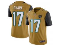 #17 Limited DJ Chark Gold Football Youth Jersey Jacksonville Jaguars Rush Vapor Untouchable