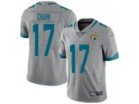 #17 Limited DJ Chark Silver Football Youth Jersey Jacksonville Jaguars Inverted Legend