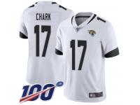 #17 Limited DJ Chark White Football Road Youth Jersey Jacksonville Jaguars Vapor Untouchable 100th Season