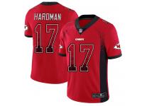 #17 Limited Mecole Hardman Red Football Youth Jersey Kansas City Chiefs Rush Drift Fashion