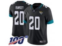 #20 Limited Jalen Ramsey Black Football Home Youth Jersey Jacksonville Jaguars Vapor Untouchable 100th Season