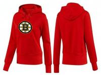 2015 NHL Boston Bruins Women Red Pullover Hoodie