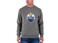 2015 NHL Edmonton Oilers Men Long Sleeve Dark Grey T-Shirt