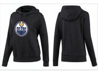 2015 NHL Edmonton Oilers Women Pullover Hoodie Black