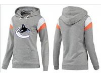 2015 NHL Vancouver Canucks Women Dark Gray Pullover Hoodie