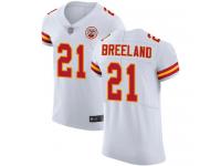 #21 Elite Bashaud Breeland White Football Road Men's Jersey Kansas City Chiefs Vapor Untouchable