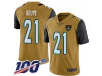 #21 Limited A.J. Bouye Gold Football Youth Jersey Jacksonville Jaguars Rush Vapor Untouchable 100th Season