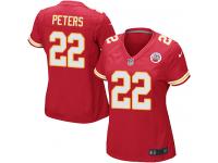 #22 Marcus Peters Kansas City Chiefs Home Jersey _ Nike Women's Red NFL Game