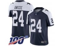 #24 Limited Chidobe Awuzie Navy Blue Football Alternate Men's Jersey Throwback Dallas Cowboys Vapor Untouchable 100th Season