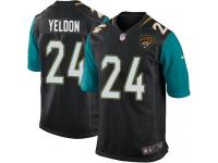 #24 T.J. Yeldon Jacksonville Jaguars Alternate Jersey _ Nike Youth Black NFL Game