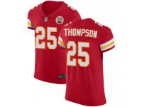 #25 Elite Darwin Thompson Red Football Home Men's Jersey Kansas City Chiefs Vapor Untouchable