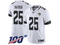 #25 Limited D.J. Hayden White Football Road Youth Jersey Jacksonville Jaguars Vapor Untouchable 100th Season