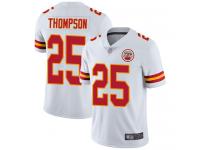 #25 Limited Darwin Thompson White Football Road Men's Jersey Kansas City Chiefs Vapor Untouchable