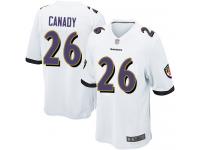#26 Game Maurice Canady White Football Road Men's Jersey Baltimore Ravens