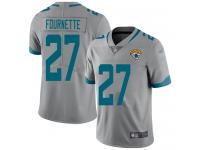 #27 Limited Leonard Fournette Silver Football Youth Jersey Jacksonville Jaguars Inverted Legend