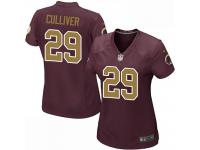 #29 Chris Culliver Washington Redskins Alternate Jersey _ Nike Women's Burgundy Red 80th Anniversary NFL Game