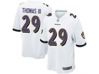 #29 Game Earl Thomas III White Football Road Men's Jersey Baltimore Ravens
