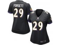 #29 Justin Forsett Baltimore Ravens Alternate Jersey _ Nike Women's Black NFL Game
