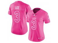 #3 Limited Tanner Lee Pink Nike NFL Youth Jersey Jacksonville Jaguars Rush Fashion