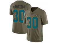 #30 Limited Ryquell Armstead Olive Football Youth Jersey Jacksonville Jaguars 2017 Salute to Service