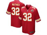 #32 Game Tyrann Mathieu Red Football Home Men's Jersey Kansas City Chiefs