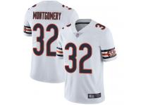 #32 Limited David Montgomery White Football Road Men's Jersey Chicago Bears Vapor Untouchable