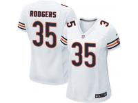 #35 Jacquizz Rodgers Chicago Bears Road Jersey _ Nike Women's White NFL Game