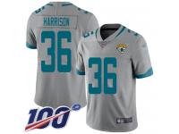 #36 Limited Ronnie Harrison Silver Football Youth Jersey Jacksonville Jaguars Inverted Legend 100th Season