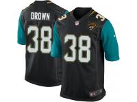 #38 Sergio Brown Jacksonville Jaguars Alternate Jersey _ Nike Youth Black NFL Game