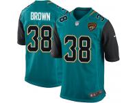 #38 Sergio Brown Jacksonville Jaguars Home Jersey _ Nike Youth Teal Green NFL Game