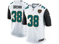 #38 Sergio Brown Jacksonville Jaguars Road Jersey _ Nike Youth White NFL Game