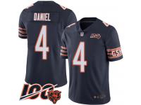 #4 Limited Chase Daniel Navy Blue Football Home Men's Jersey Chicago Bears 100th Season