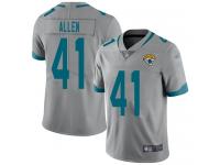 #41 Limited Josh Allen Silver Football Youth Jersey Jacksonville Jaguars Inverted Legend