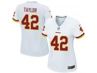 #42 Charley Taylor Washington Redskins Road Jersey _ Nike Women's White NFL Game