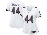 #44 Kyle Juszczyk Baltimore Ravens Road Jersey _ Nike Women's White NFL Game