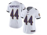 #44 Limited Marlon Humphrey White Football Road Women's Jersey Baltimore Ravens Vapor Untouchable
