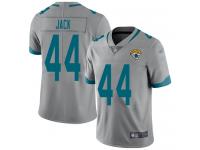 #44 Limited Myles Jack Silver Football Youth Jersey Jacksonville Jaguars Inverted Legend